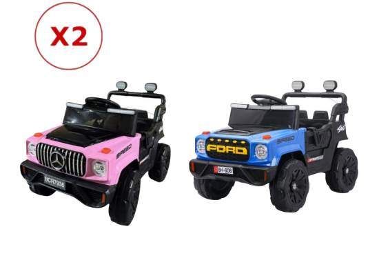 صورة (سيارتين) جيب أطفال ولادي وبناتي كهربائي